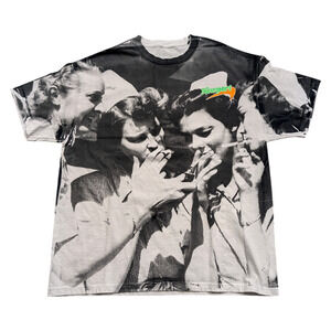 Newport Pleasure Smoking Nurse AOP T shirt